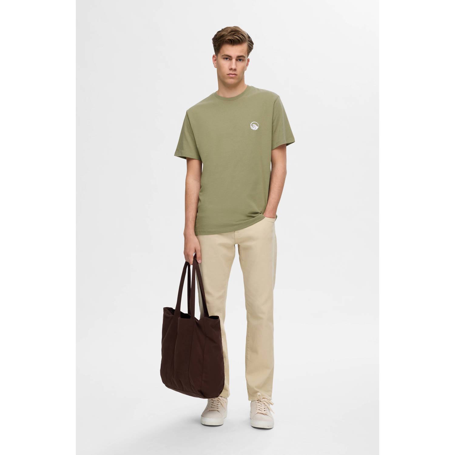 SELECTED HOMME T-shirt groen