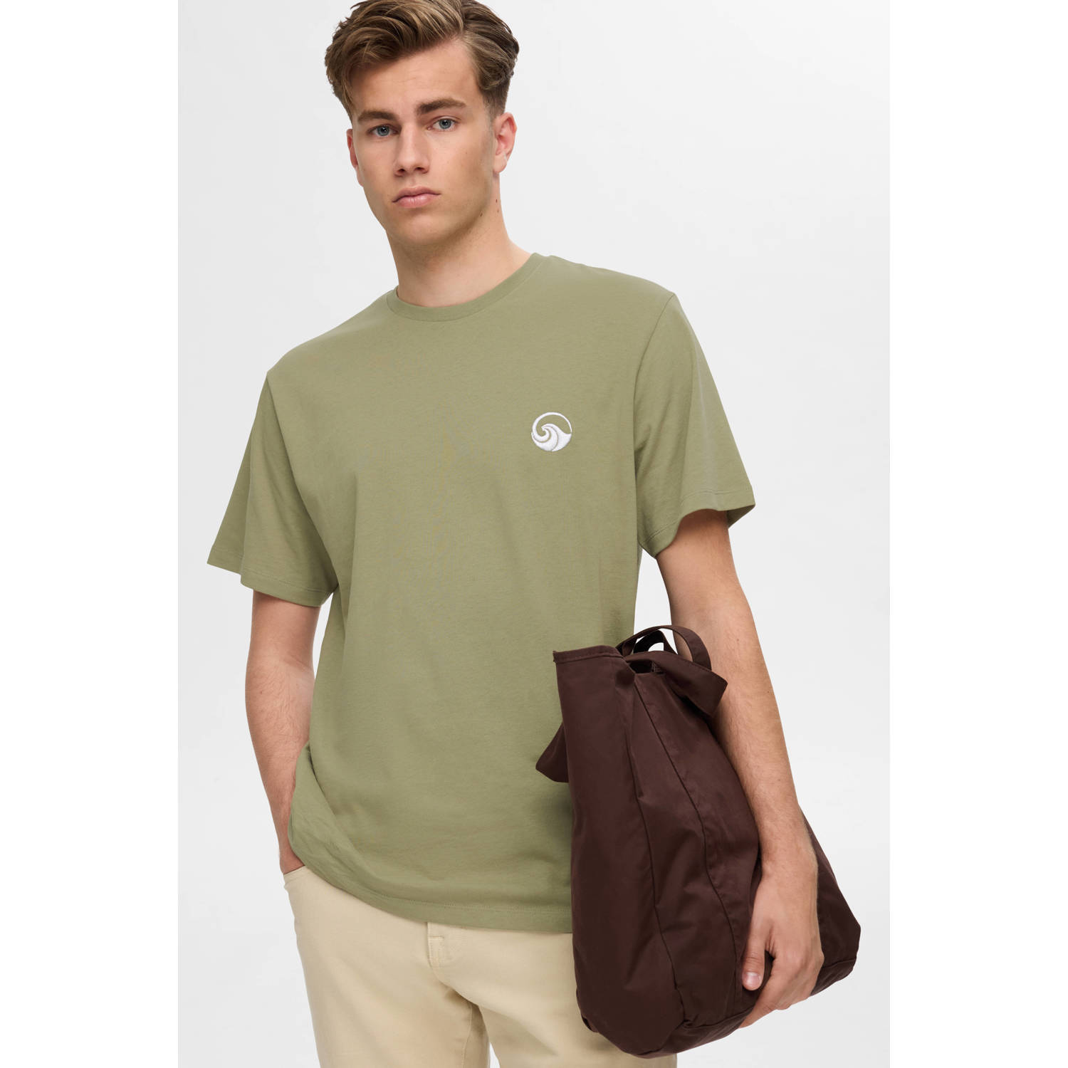 SELECTED HOMME T-shirt groen