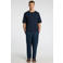 Selected T-shirt donkerblauw