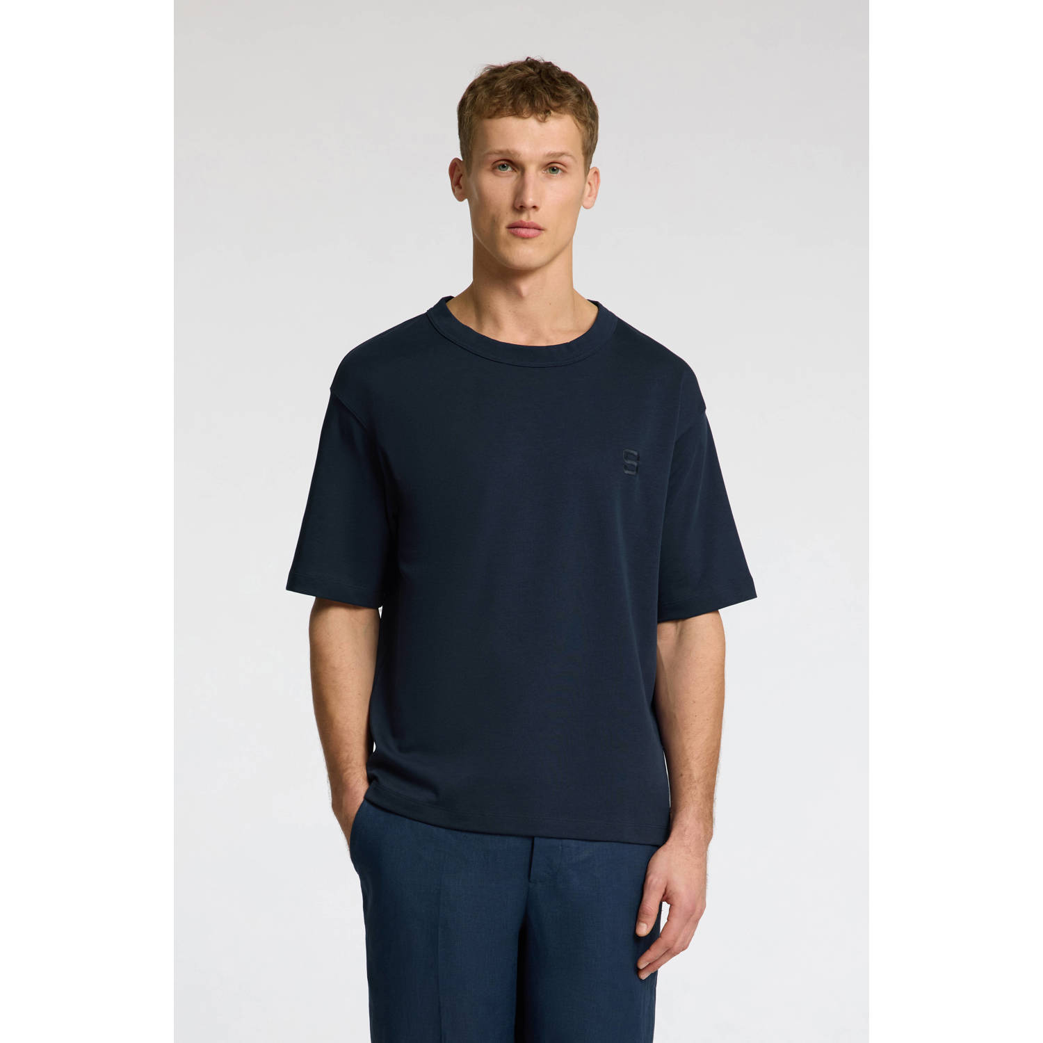 SELECTED HOMME T-shirt donkerblauw