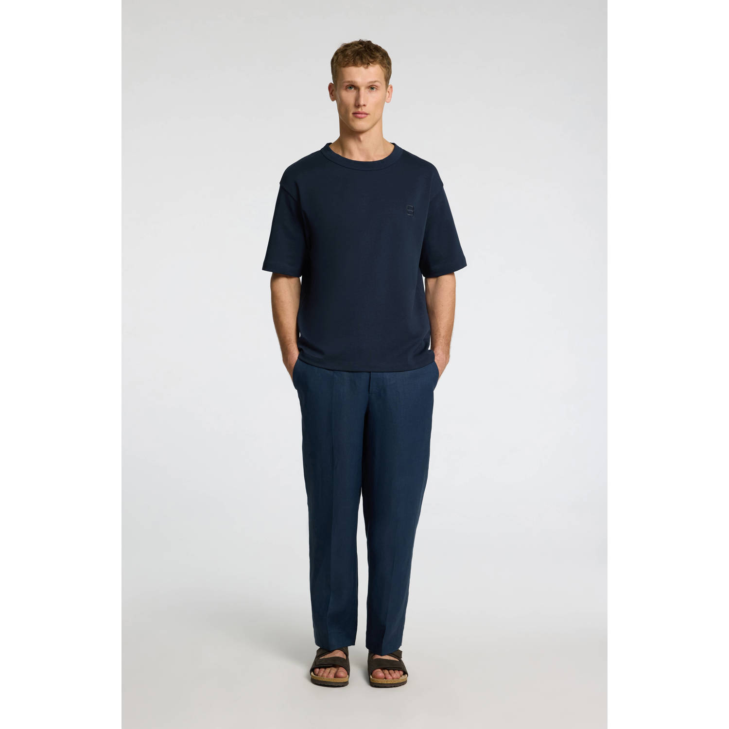 SELECTED HOMME T-shirt donkerblauw