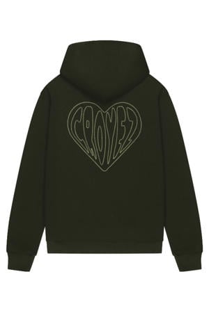 hoodie met backprint zwart