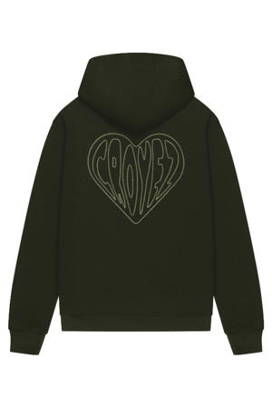 hoodie met backprint zwart
