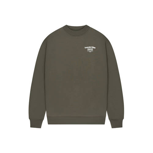 Croyez sweater met backprint groen afbeelding