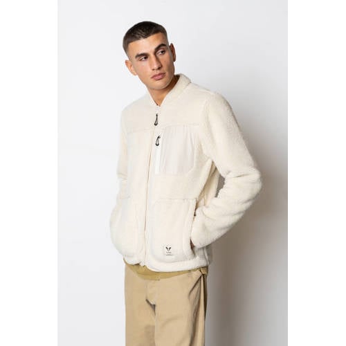 FAT MOOSE fleece jack Wood ecru afbeelding