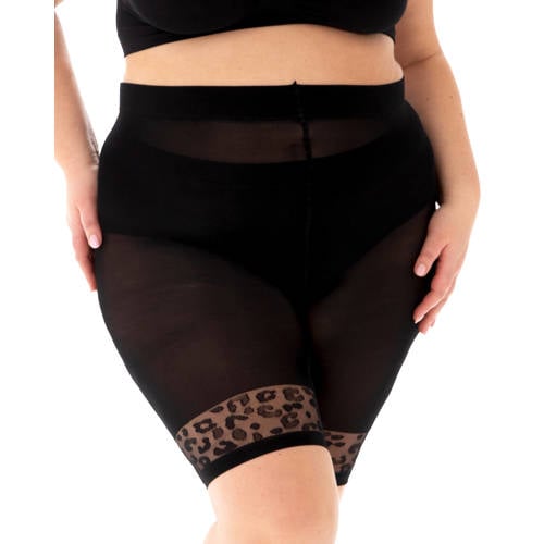 Pamela Mann cycling short met panterprint zwart afbeelding
