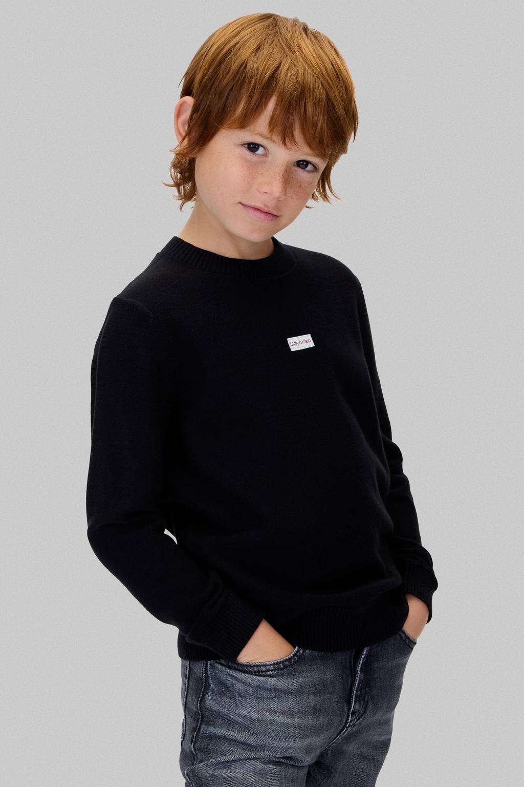 Calvin Klein trui zwart fijn gebreid