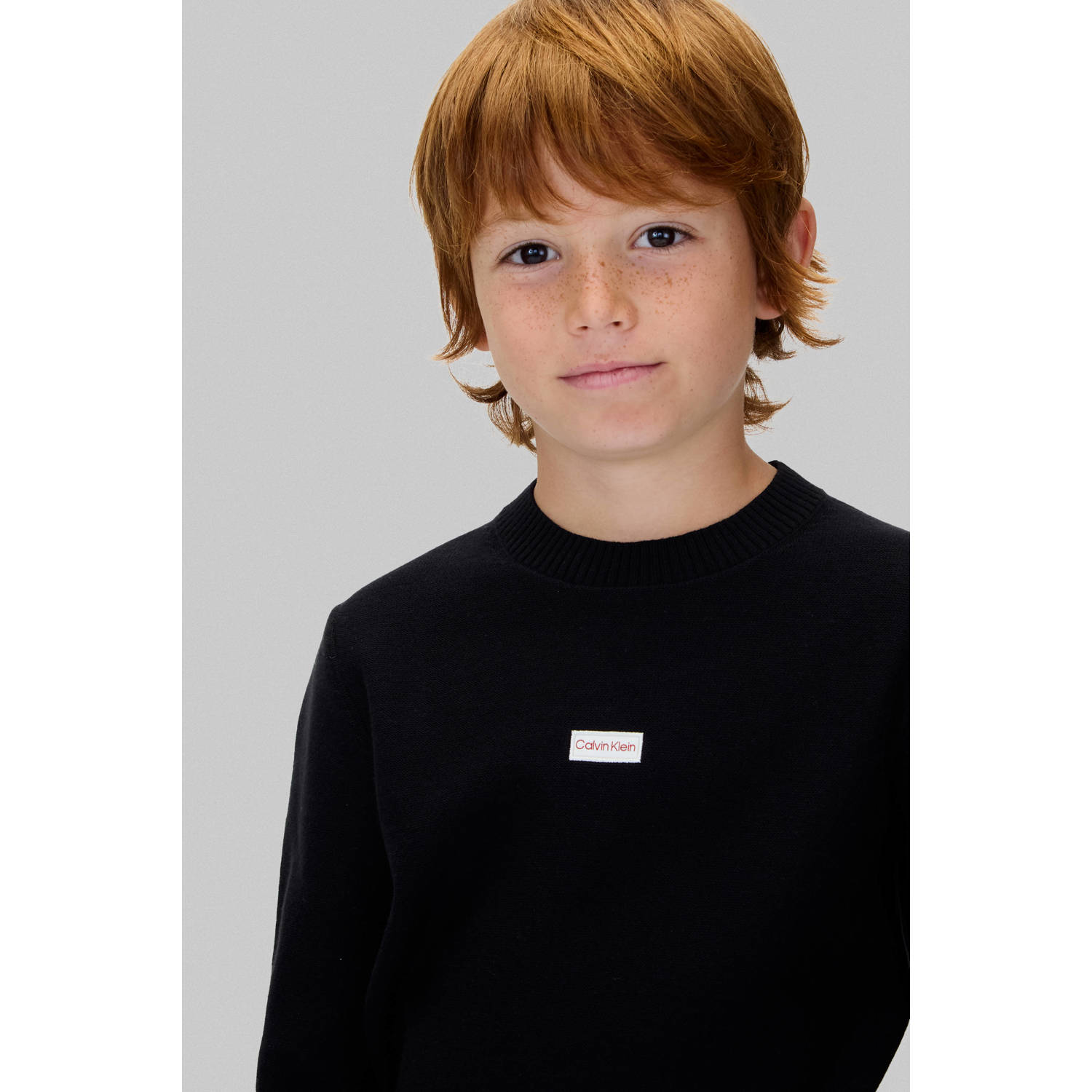 Calvin Klein trui zwart fijn gebreid