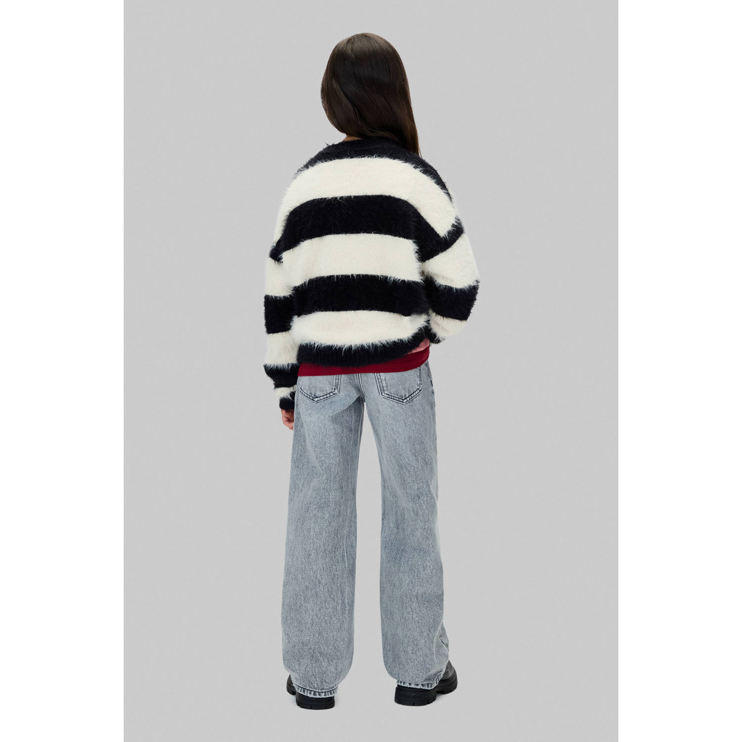 Calvin Klein high waist wide leg jeans grey denim