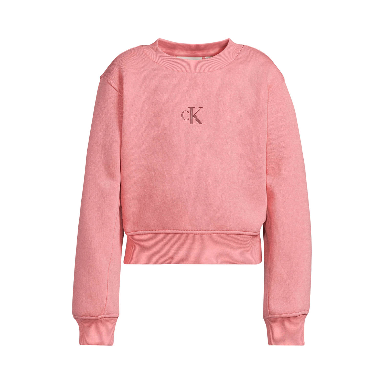 Calvin Klein sweater met logo opdruk roze