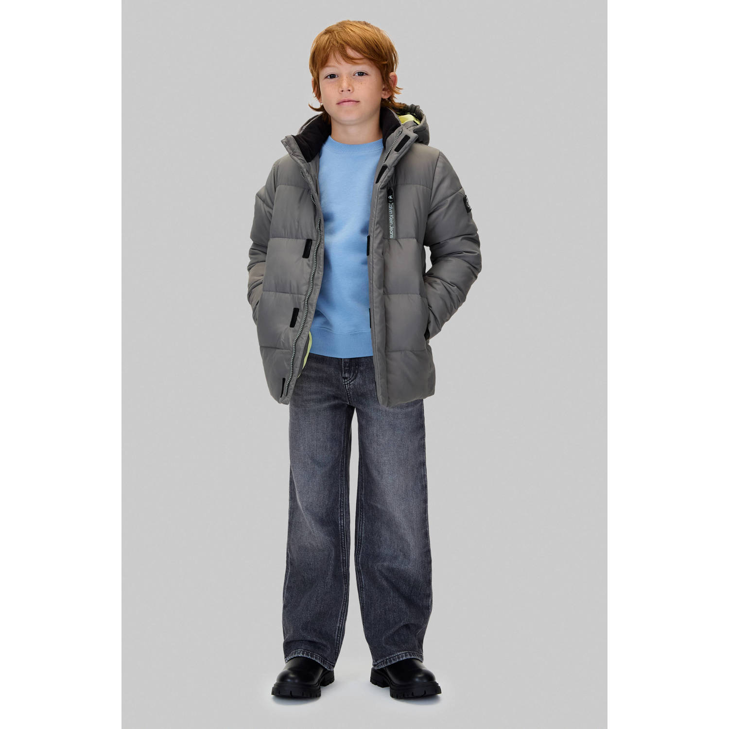 Calvin Klein Jeans Gewatteerd jack met capuchon