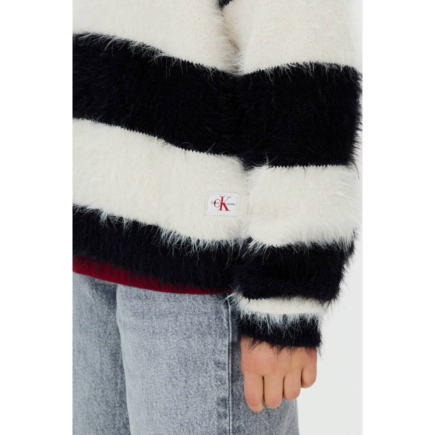 Calvin Klein sweater zwart gebreid