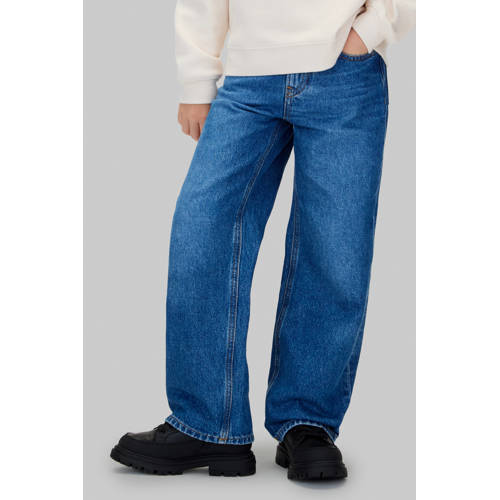Calvin Klein wide leg jeans medium blue denim afbeelding