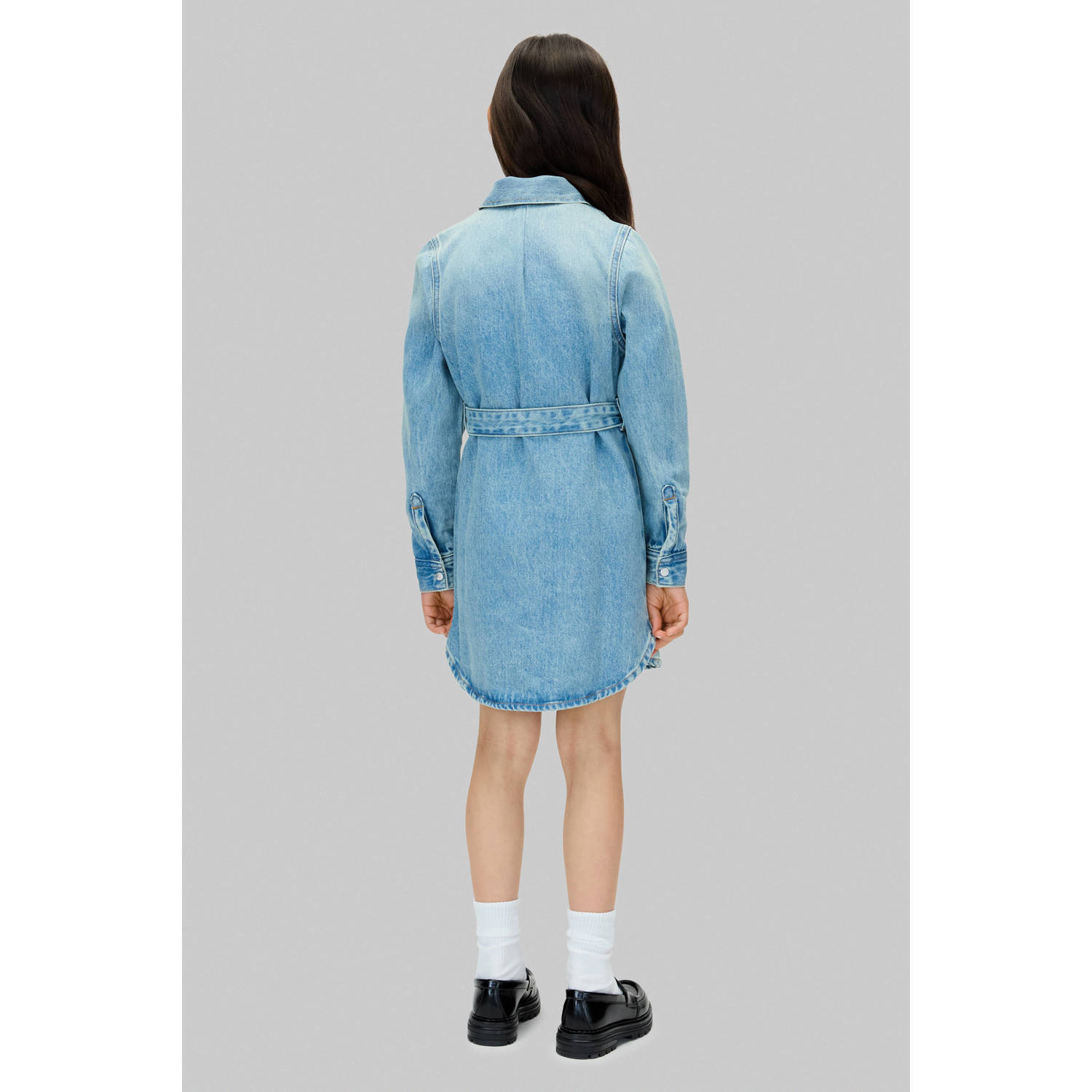 Calvin Klein blousejurk light blue denim