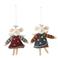 Bloomingville kersthanger wol muis (set van 2)