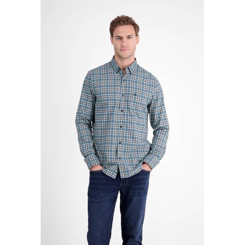 LERROS PLUS SIZE regular casual overhemd petrol afbeelding