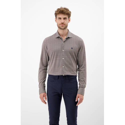 LERROS regular casual overhemd bruin afbeelding