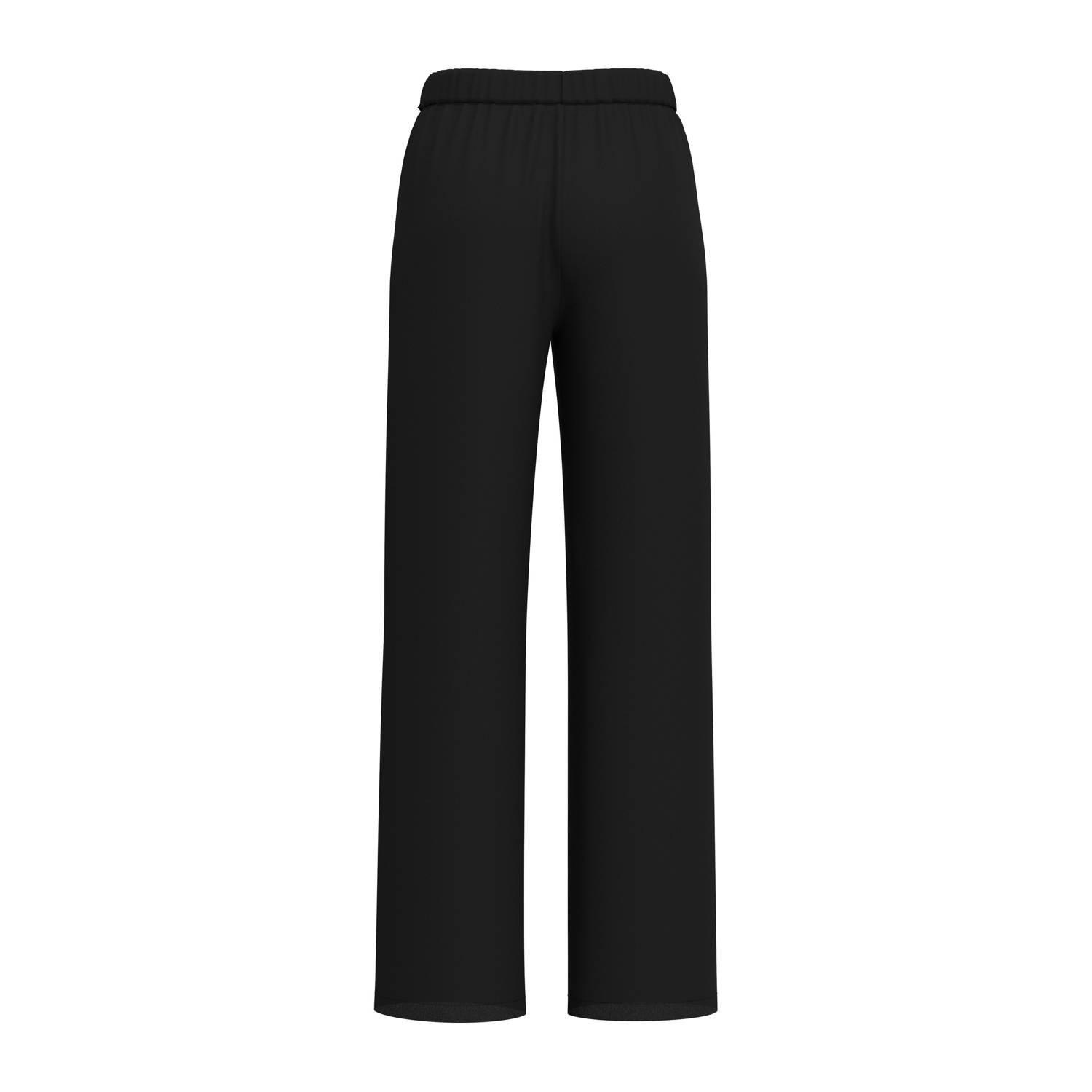 SELECTED FEMME straight high waist broek zwart