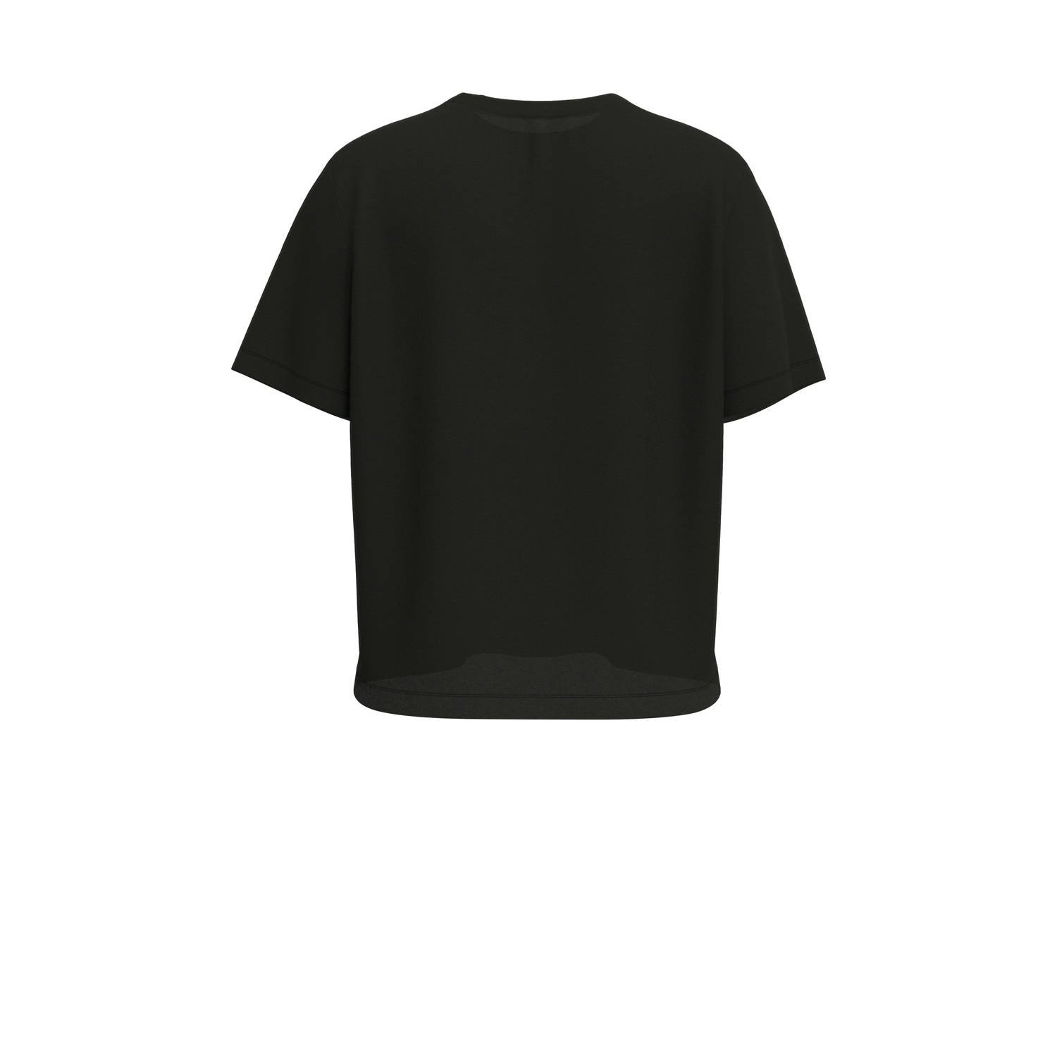 SELECTED FEMME Dames Tops & T-shirts Slftenny Ss Boxy O-neck Zwart