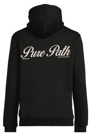 hoodie met backprint zwart