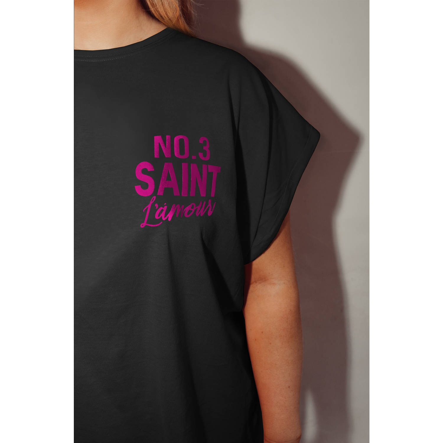 Pinned by K Curve T-shirt zwart