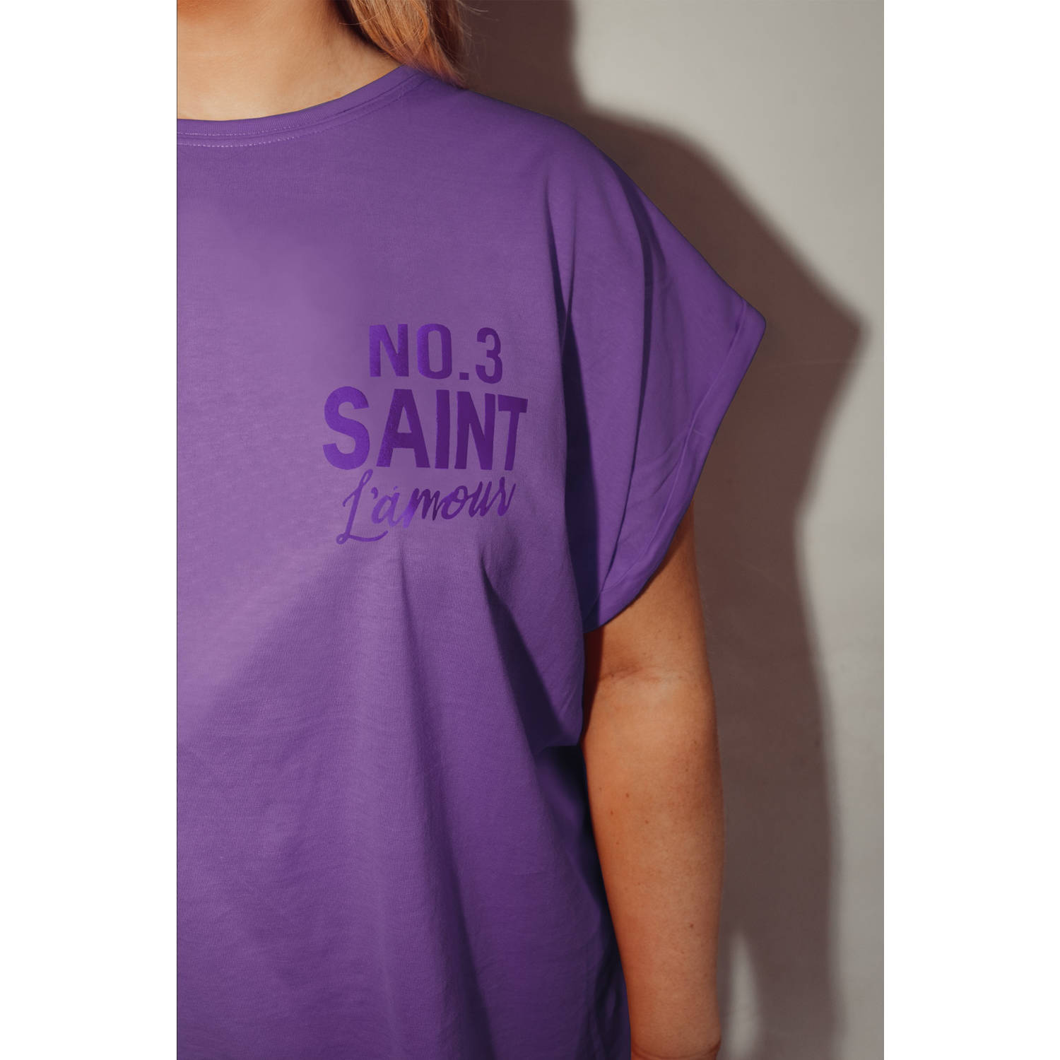 Pinned by K Curve T-shirt paars