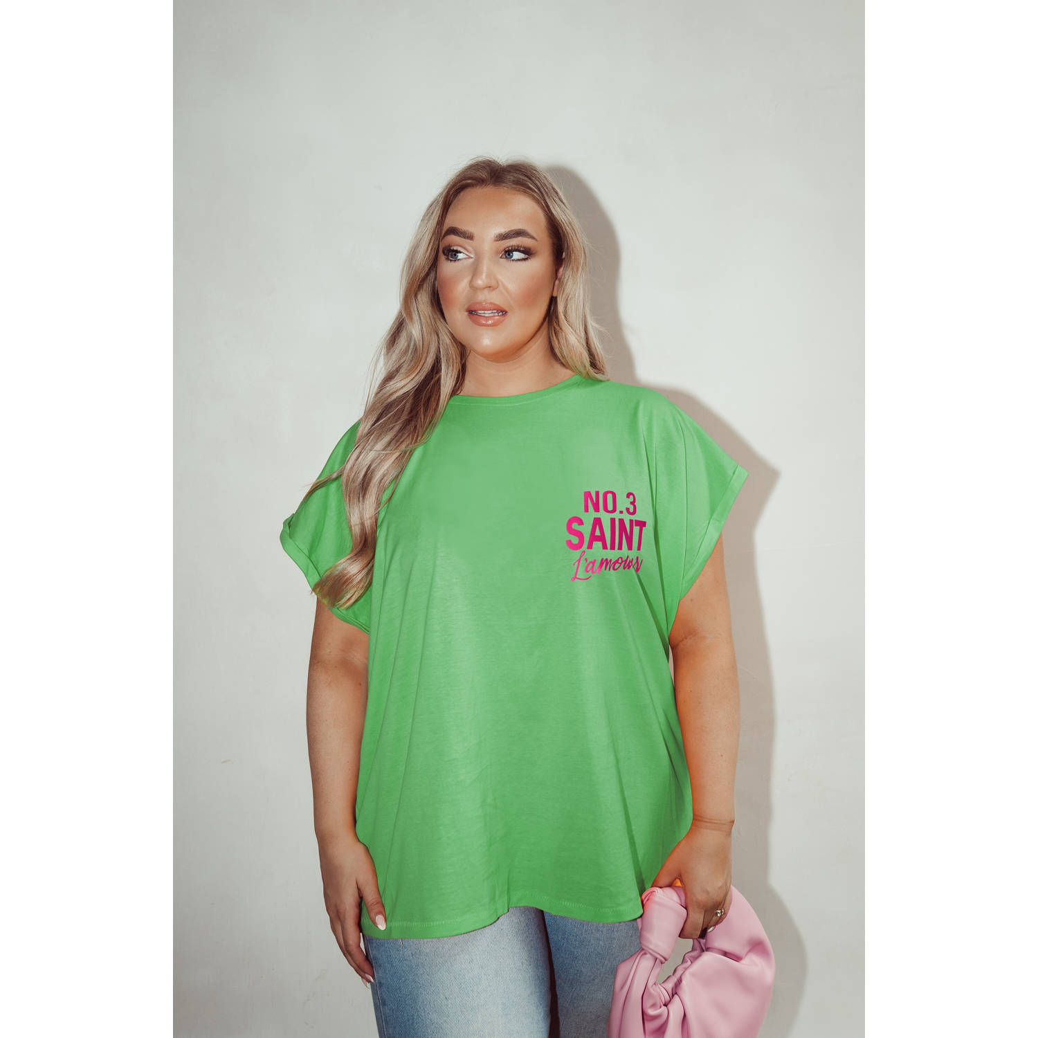 Pinned by K Curve T-shirt groen