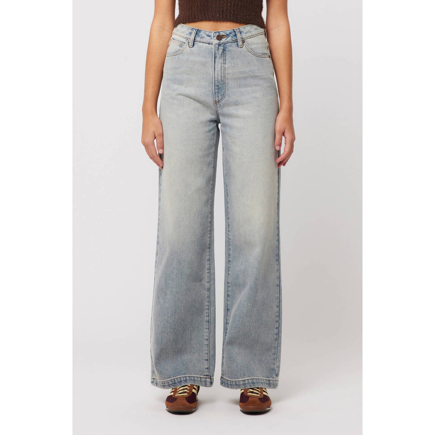 Abrand Jeans high waist wide leg jeans light blue denim