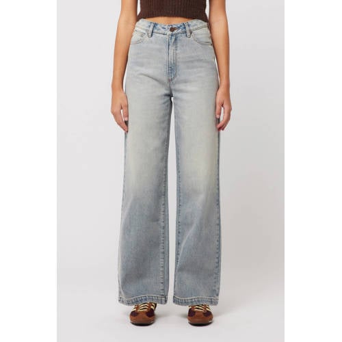 Abrand Jeans high waist wide leg jeans light blue denim afbeelding