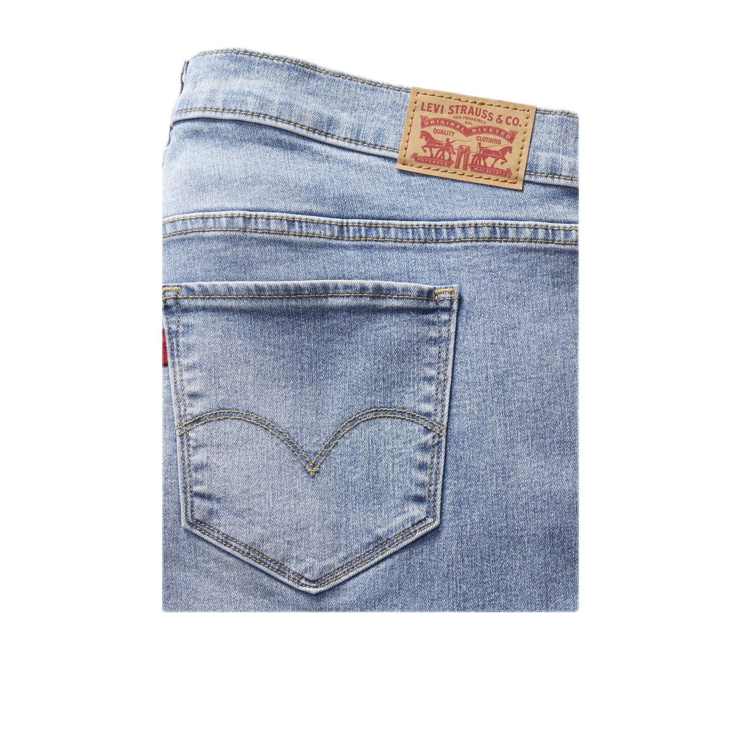 Levi's Plus skinny jeans light blue denim