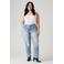 Levi's Plus skinny jeans light blue denim