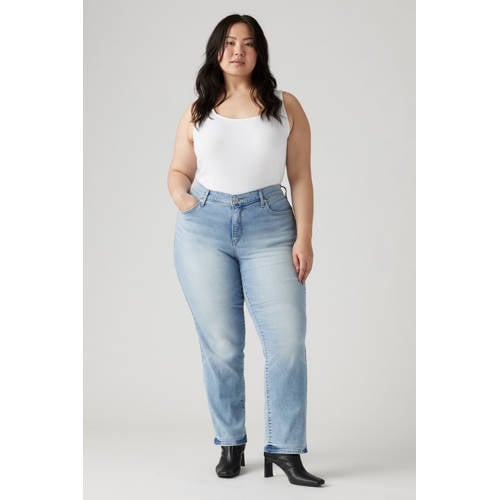 Levi's Plus skinny jeans light blue denim afbeelding