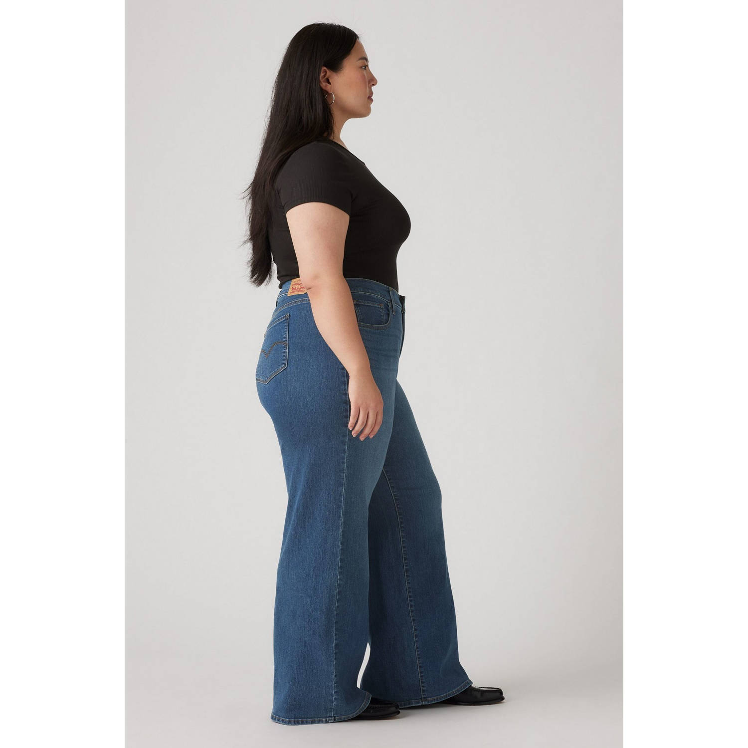 Levi's Plus wide leg jeans dark blue denim