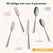 thumbnail: Sola Bestekset Nordica MAT - 18/10 RVS - 50 delig / 6 personen