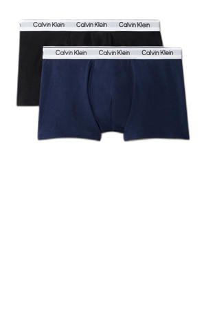 boxershort - set van 2 donkerblauw/zwart