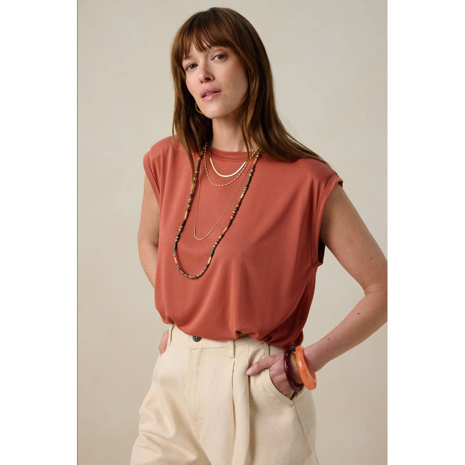 Sissy-Boy top donker oranje