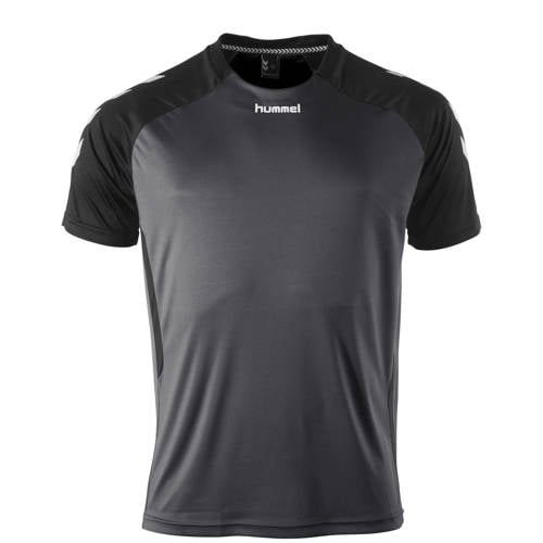 hummel sportshirt grijs/zwart afbeelding