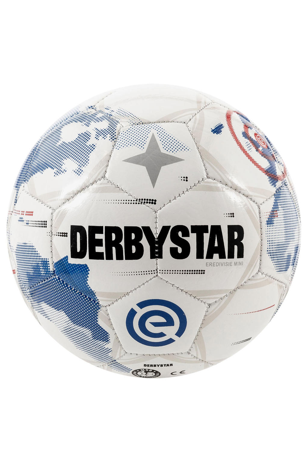 Derbystar   junior voetbal Eredivisie Design Mini 25/26 wit maat