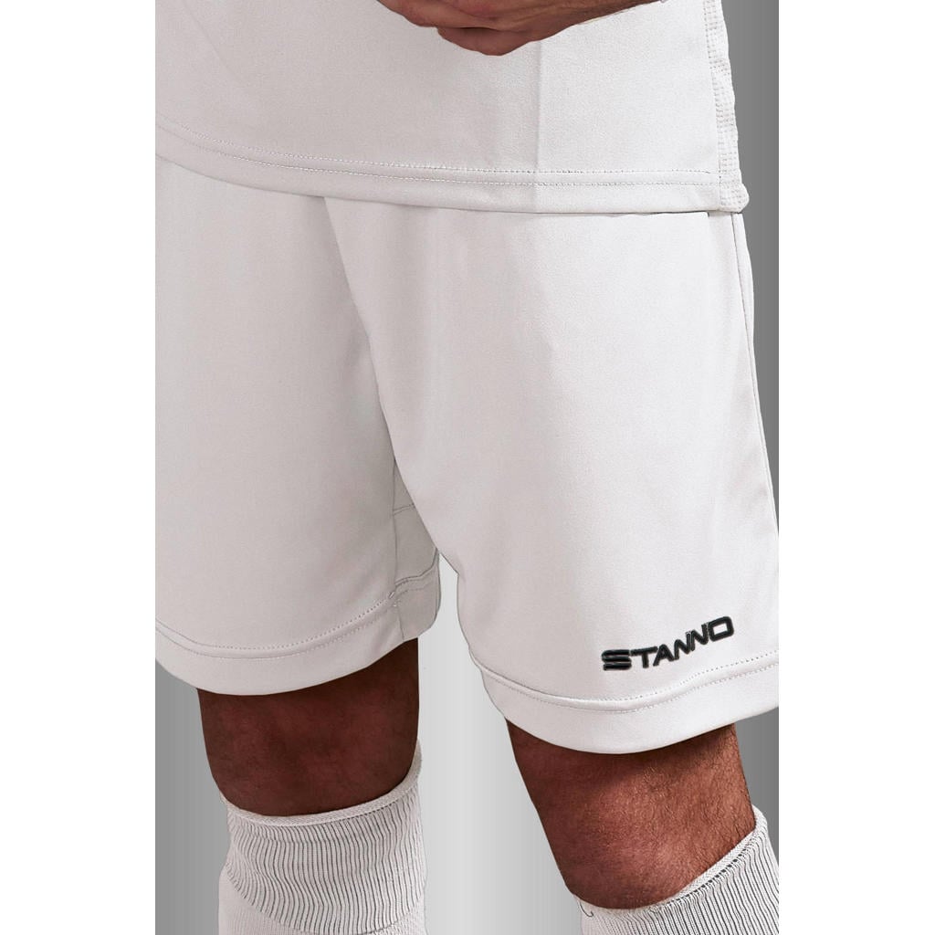 Witte heren Stanno senior voetbalshort van polyester