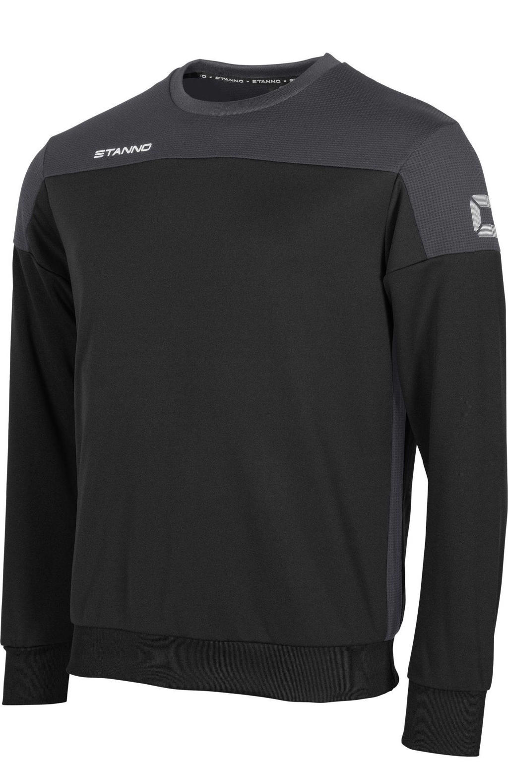 Zwart en grijze heren Stanno sweater Pride Top van polyester met lange mouwen en ronde hals