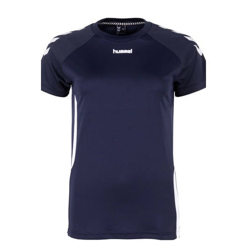 hummel sportshirt donkerblauw afbeelding