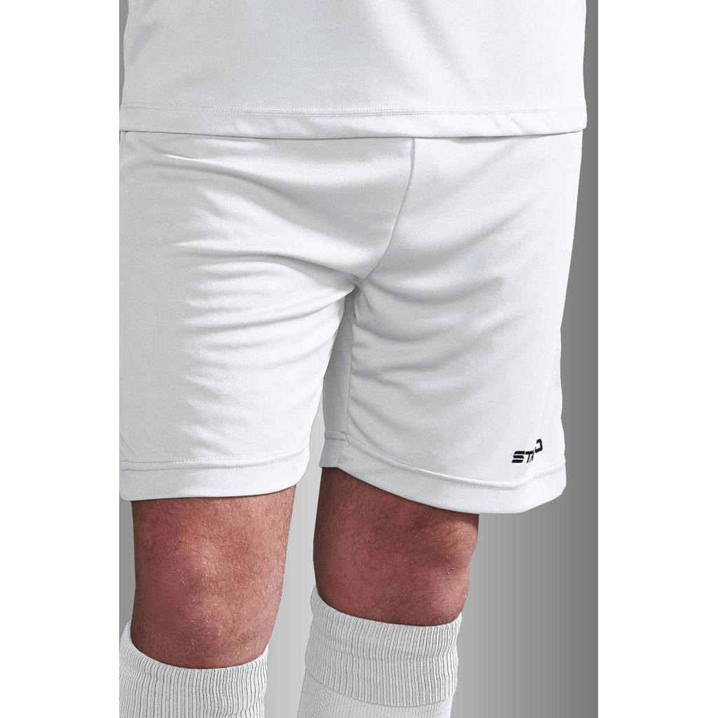Witte heren Stanno senior voetbalshort van polyester