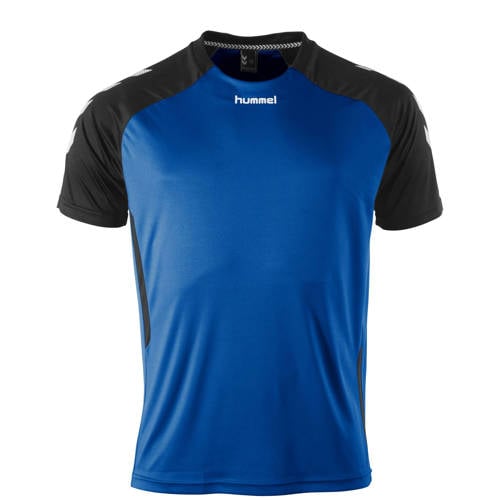 hummel sportshirt blauw/zwart afbeelding