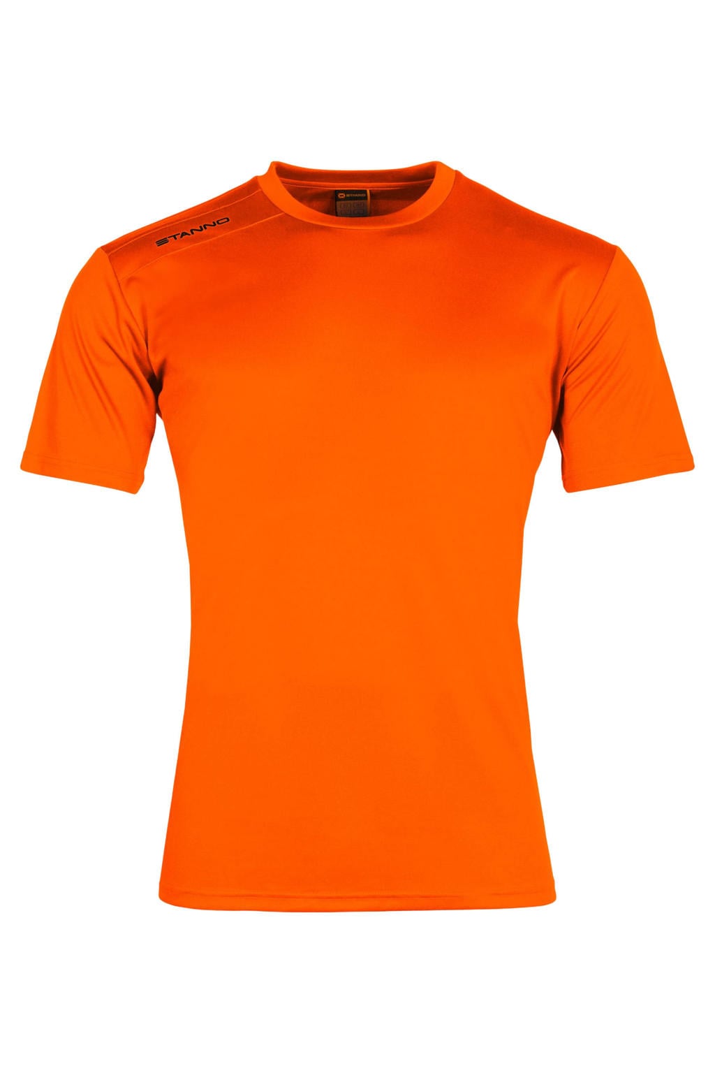 Oranje jongens en meisjes Stanno sportshirt van polyester met korte mouwen en ronde hals