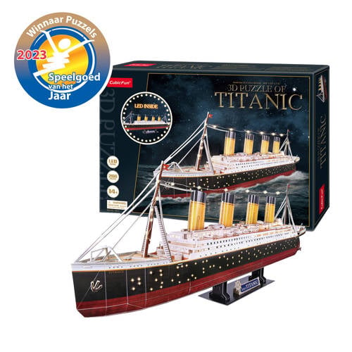 National Geographic Cubic Fun 3d Puzzel Titanic LED afbeelding