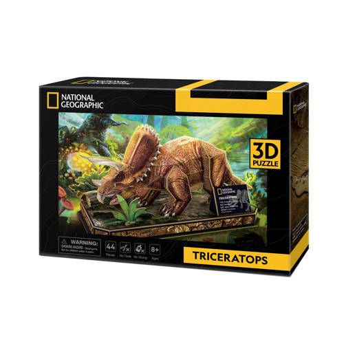 National Geographic Cubic Fun 3d Puzzel NG Triceratops afbeelding