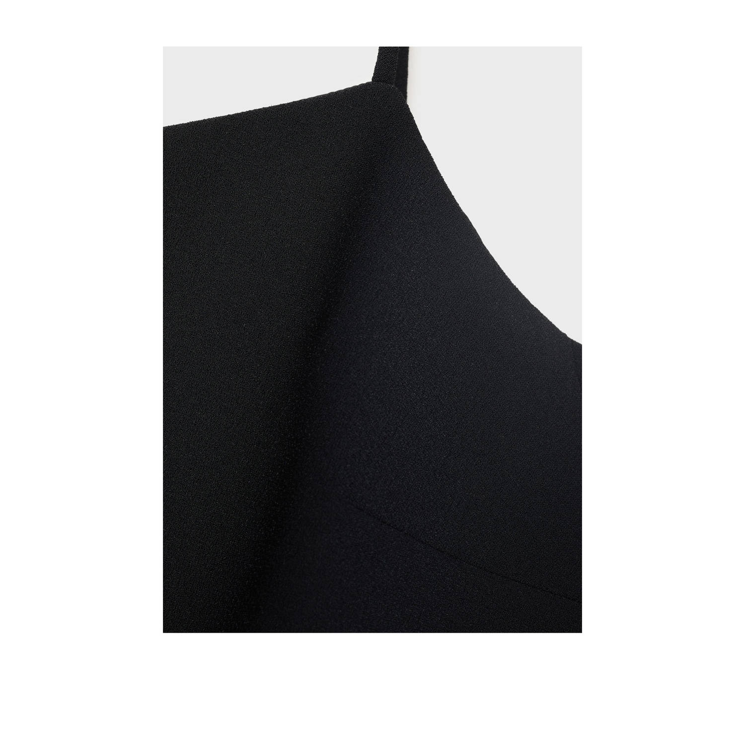 Mango cropped top zwart