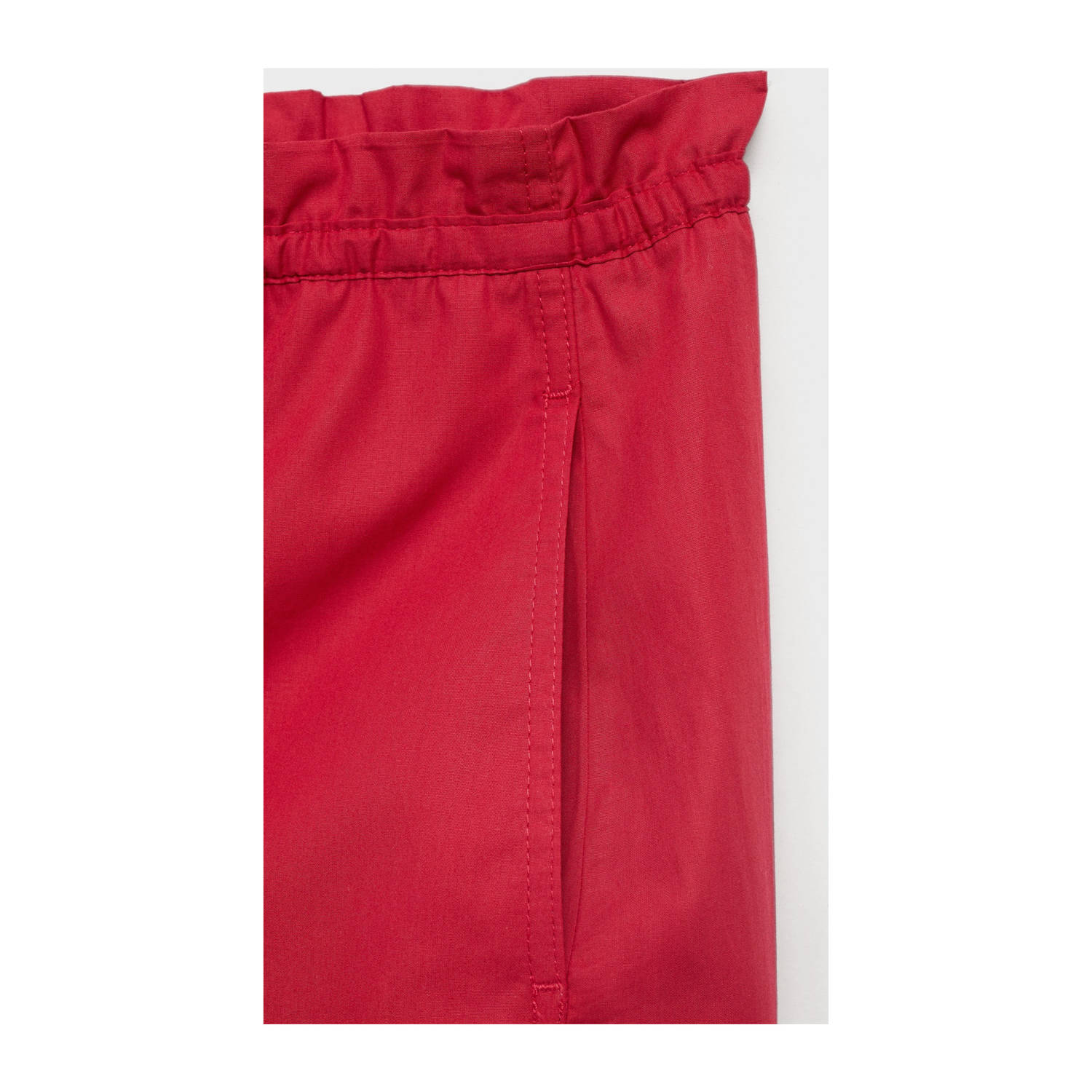 Mango straight regular waist casual broek rood