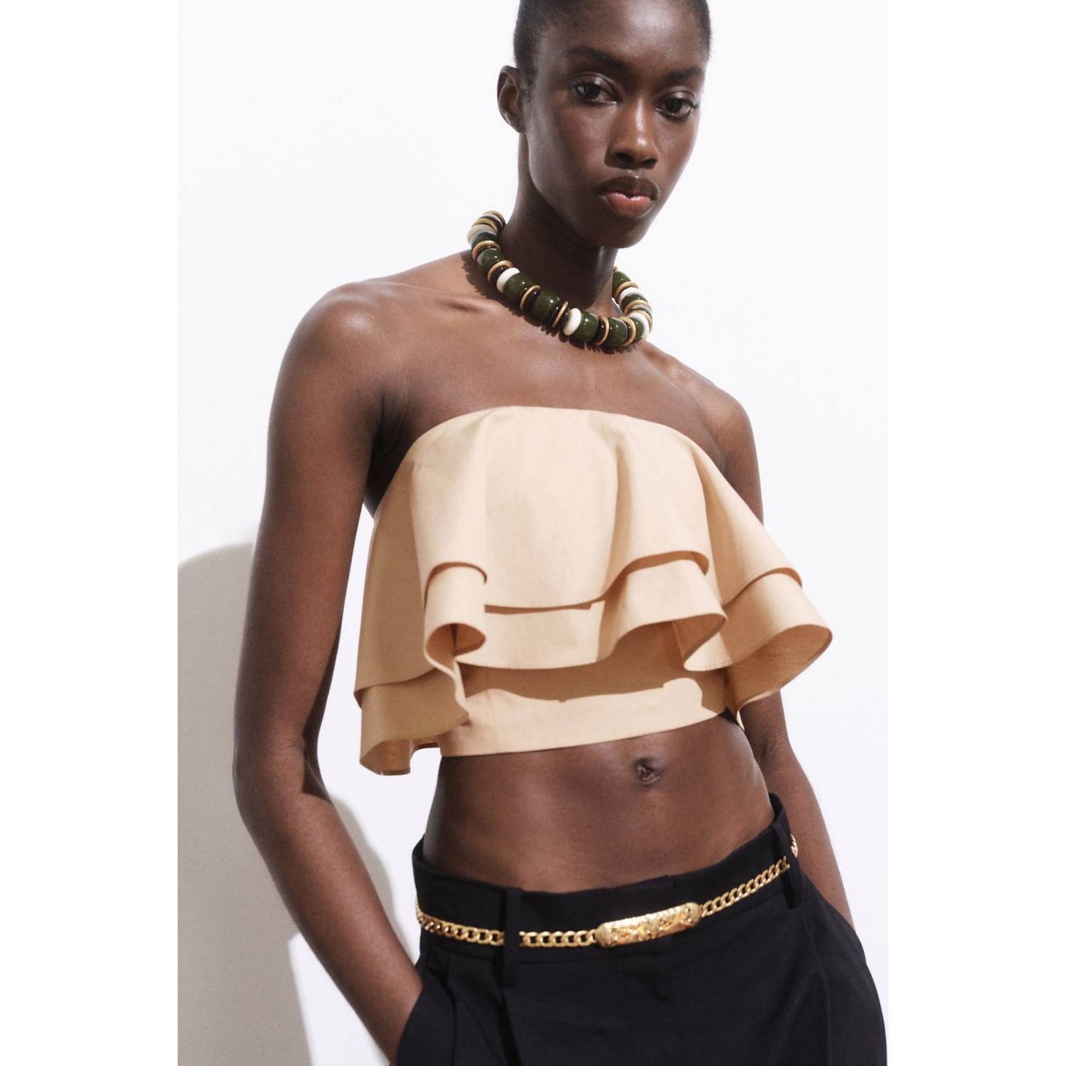 Mango top beige
