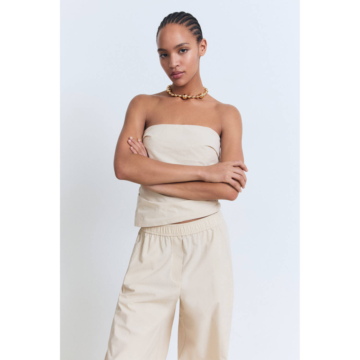 Mango top ecru
